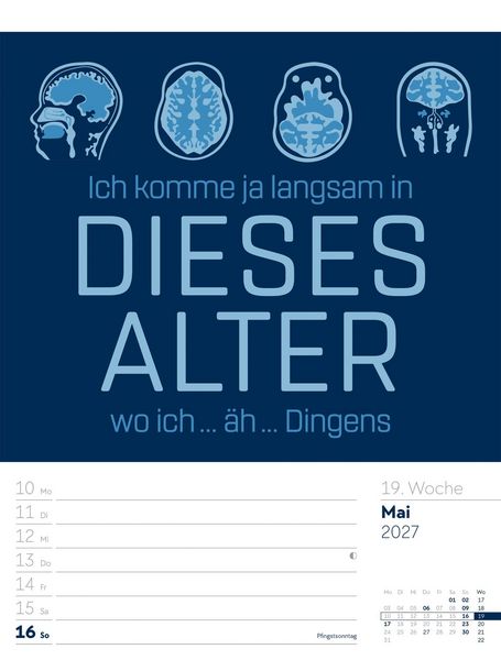Produktbild: Klartext Spr&uuml;chekalender Wochenplaner 2027