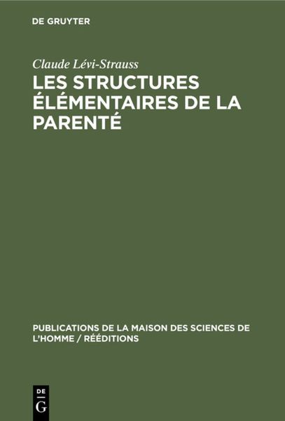 Produktbild: Les structures &eacute;l&eacute;mentaires de la parent&eacute;