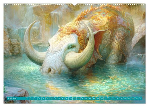 Produktbild: Fantastische Fantasiewerke (Wandkalender 2026 DIN A2 quer), CALVENDO Monatskalender