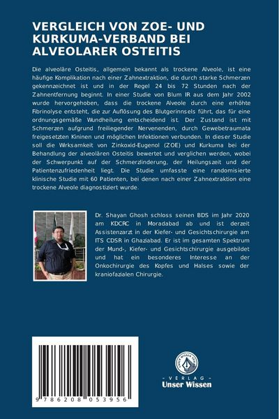 Produktbild: Vergleich von Zoe- und Kurkuma-Verband bei Alveolarer Osteitis