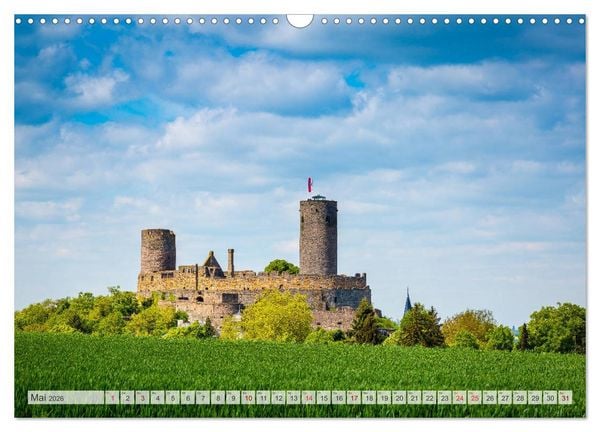 Produktbild: Mittelhessens Burgen und Schl&ouml;sser (Wandkalender 2026 DIN A3 quer), CALVENDO Monatskalender
