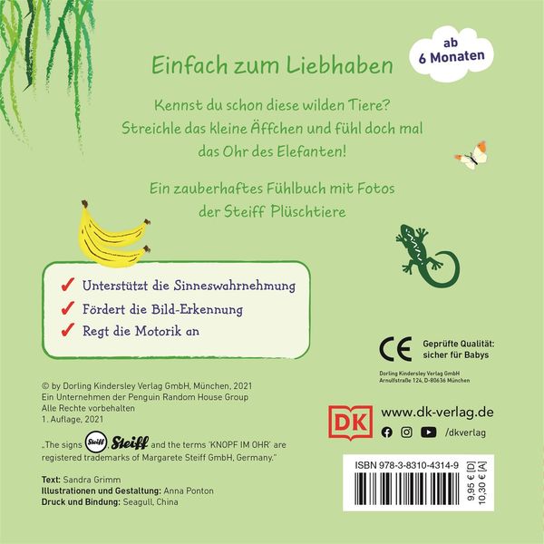 Produktbild: Mein liebstes Kuscheltierbuch. Wilde Tiere