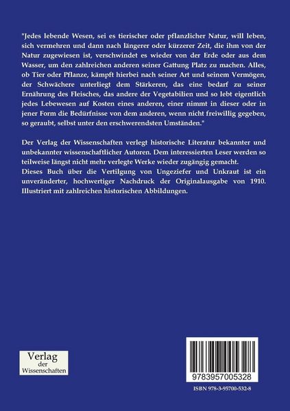 Produktbild: Die Vertilgung von Ungeziefer und Unkraut