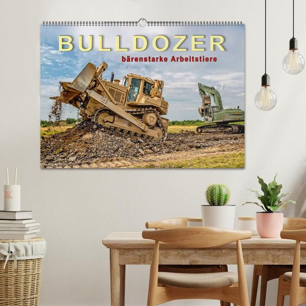Produktbild: Bulldozer - b&auml;renstarke Arbeitstiere (Wandkalender 2026 DIN A2 quer), CALVENDO Monatskalender