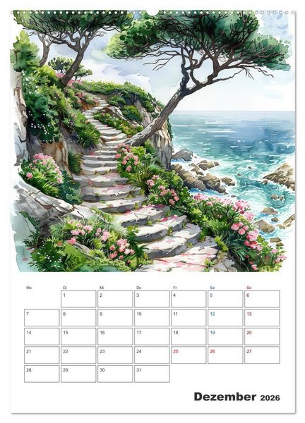 Produktbild: Sand zwischen den Zehen (Wandkalender 2026 DIN A2 hoch), CALVENDO Monatskalender