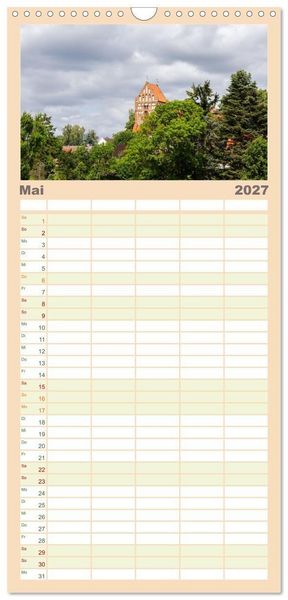 Produktbild: Familienplaner 2027 - Lychen - zwischen Wald und Seen mit 5 Spalten (Wandkalender, 21 x 45 cm) CALVENDO