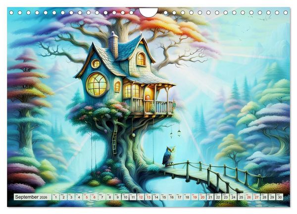 Produktbild: Treehouse fantasies (Wall Calendar 2026 DIN A4 landscape), CALVENDO 12 Month Wall Calendar