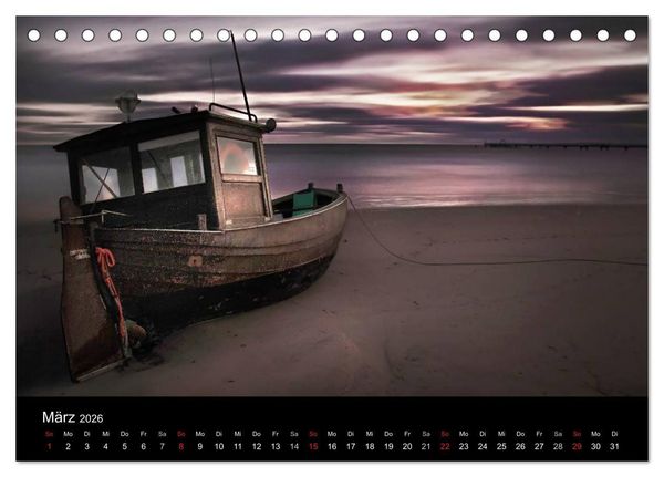 Produktbild: Usedom 2026 Rendezvous zwischen Ahlbeck und Heringsdorf (Tischkalender 2026 DIN A5 quer), CALVENDO Monatskalender