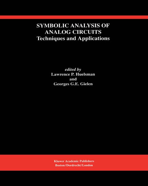 Produktbild: Symbolic Analysis of Analog Circuits: Techniques and Applications
