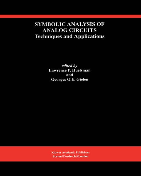Produktbild: Symbolic Analysis of Analog Circuits: Techniques and Applications