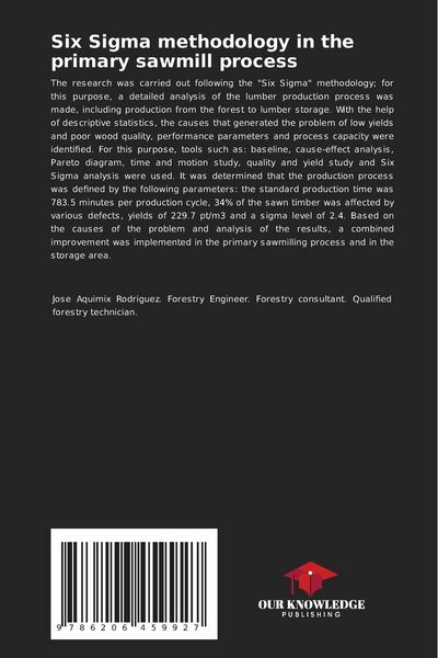 Produktbild: Six Sigma methodology in the primary sawmill process