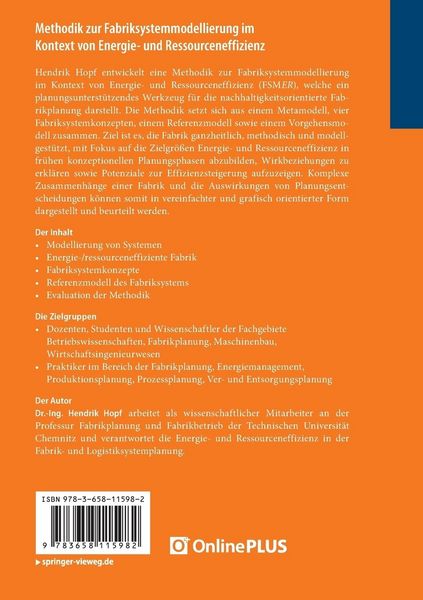 Produktbild: Methodik zur Fabriksystemmodellierung im Kontext von Energie- und Ressourceneffizienz