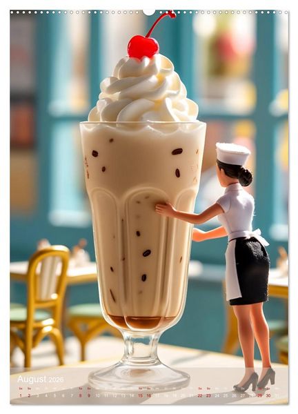 Produktbild: Sweet Escape &ndash; Mini-Abenteuer auf dem K&uuml;chentisch (hochwertiger Premium Wandkalender 2026 DIN A2 hoch), Kunstdruck in Hochglanz