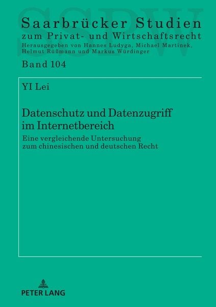 Produktbild: Datenschutz und Datenzugriff im Internetbereich