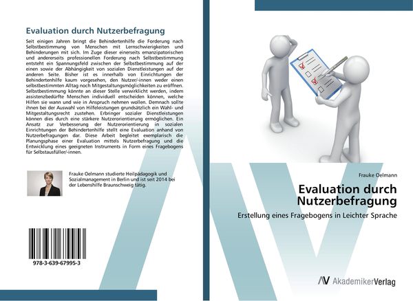 Evaluation durch Nutzerbefragung, Taschenbuch von Frauke Oelmann, AV Akademikerverlag, 9783639679953