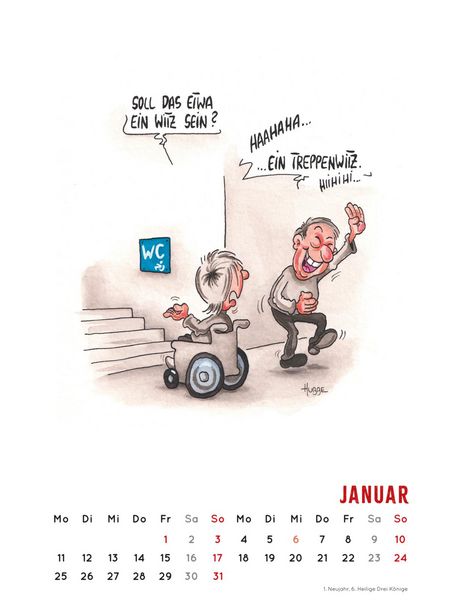 Produktbild: Handicaps 2027: Monatskalender f&uuml;r die Wand