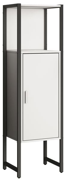 Produktbild: Holz Metall Badm&ouml;bel Midischrank Badschrank Edino