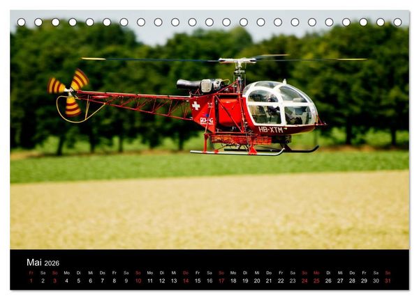 Produktbild: Modellhubschrauber (Tischkalender 2026 DIN A5 quer), CALVENDO Monatskalender