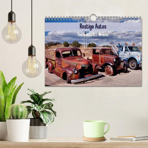 Produktbild: Rostige Autos. Faszination U.S. Wracks (Wandkalender 2026 DIN A4 quer), CALVENDO Monatskalender