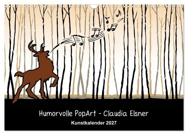 Produktbild: Humorvolle PopArt - Kunstkalender von Claudia Elsner (Wandkalender 2027 DIN A3 quer), CALVENDO Monatskalender