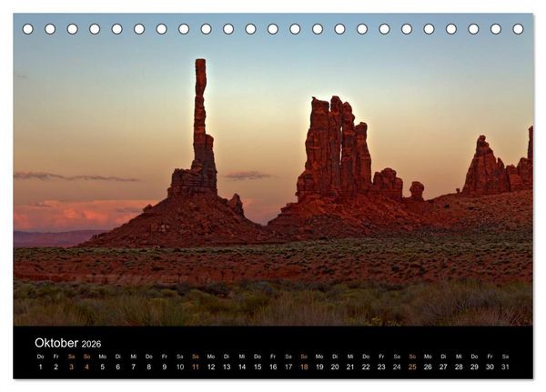 Produktbild: USA - Grandioser S&uuml;dwesten (Tischkalender 2026 DIN A5 quer), CALVENDO Monatskalender