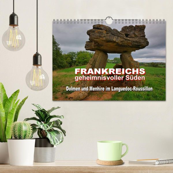 Produktbild: Frankreichs geheimnisvoller S&uuml;den - Dolmen und Menhire im Languedoc-Roussillon (Wandkalender 2026 DIN A4 quer), CALVENDO Monatskalender