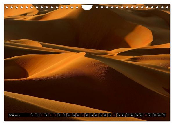 Produktbild: Rub al Khali - die gr&ouml;sste Sandw&uuml;ste der Erde (Wandkalender 2026 DIN A4 quer), CALVENDO Monatskalender