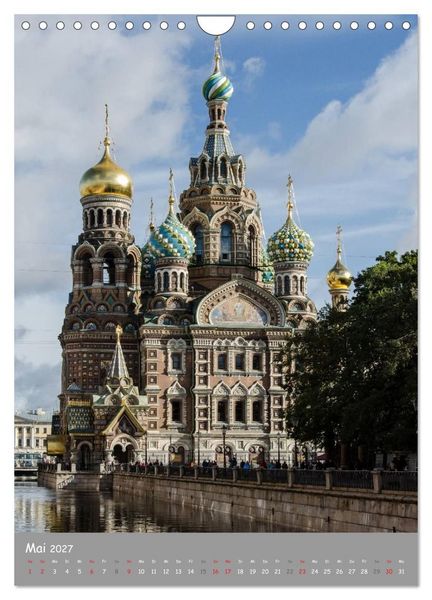 Produktbild: St. Peterburg und Umgebung (Wandkalender 2027 DIN A4 hoch), CALVENDO Monatskalender