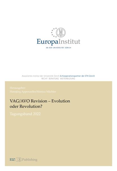 Produktbild: VAG/AVO Revision - Evolution oder Revolution?