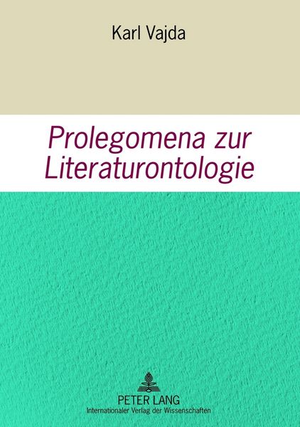 Produktbild: Prolegomena zur Literaturontologie