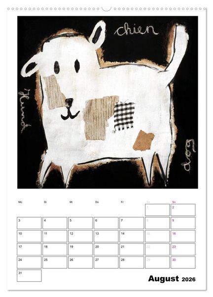 Produktbild: little pets (Wandkalender 2026 DIN A2 hoch), CALVENDO Monatskalender