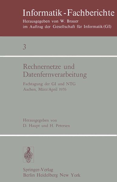 Rechnernetze und Datenfernverarbeitung, Taschenbuch von , Springer Berlin, 9783540076728