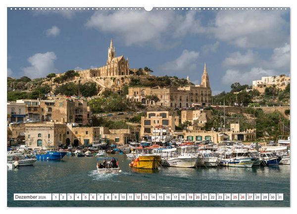 Produktbild: Malta - Gozo und Comino (hochwertiger Premium Wandkalender 2026 DIN A2 quer), Kunstdruck in Hochglanz
