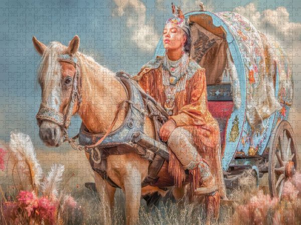 Produktbild: CALVENDO Puzzle Kutschentr&auml;ume | 1000 Teile Lege-Gr&ouml;&szlig;e 64x48cm Foto-Puzzle f&uuml;r gl&uuml;ckliche Stunden