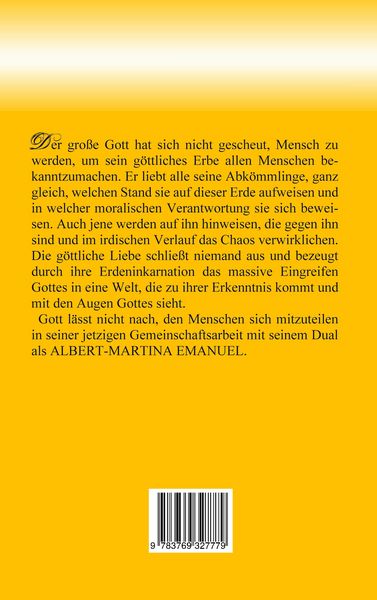 Produktbild: Albert-Martina Emanuel - Die g&ouml;ttliche Inkarnation auf Erden
