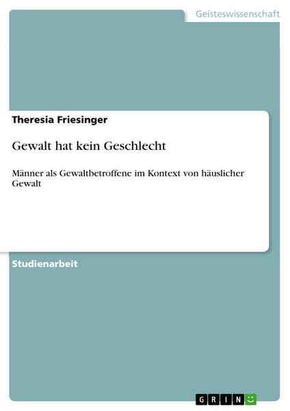 Produktbild: Gewalt hat kein Geschlecht