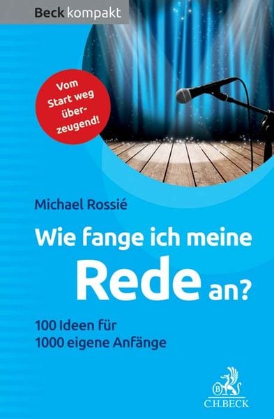 Produktbild: Wie fange ich meine Rede an?