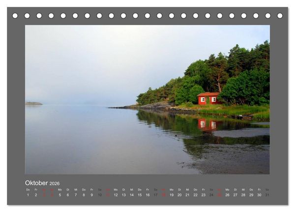 Produktbild: SKANDINAVIEN (Tischkalender 2026 DIN A5 quer), CALVENDO Monatskalender