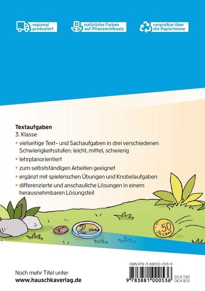 Produktbild: Mathe 3. Klasse &Uuml;bungsheft - Textaufgaben
