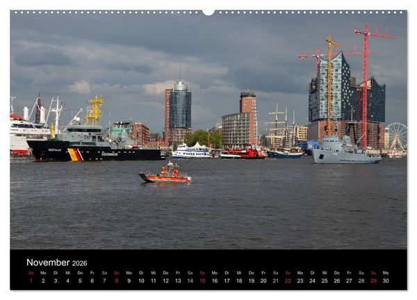 Produktbild: Auslaufparade des Hamburger Hafengeburtstages (Wandkalender 2026 DIN A2 quer), CALVENDO Monatskalender
