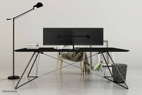 Produktbild: "Neomounts FPMA-D550DDBLACK Monitor-Tischhalterung 2 Display(s) 25,4 cm (10\") - 81,3 cm (32\") Schwarz Schwenkbar, Rotierbar, Neigbar, Stand, H&ouml;henv