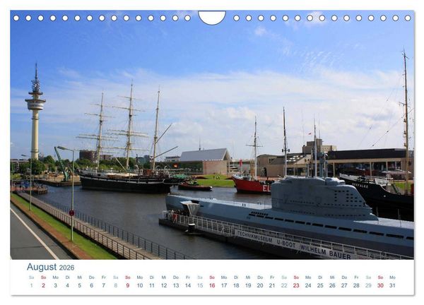 Produktbild: Bremerhaven 2026. Impressionen aus den Havenwelten (Wandkalender 2026 DIN A4 quer), CALVENDO Monatskalender