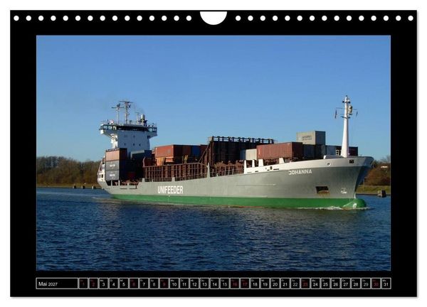 Produktbild: Containerschiffe (Wandkalender 2027 DIN A4 quer), CALVENDO Monatskalender