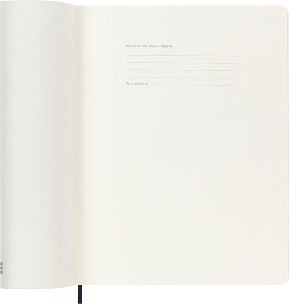 Produktbild: Moleskine 12 Monate Tageskalender 2027, XL, 1 Tag = 1 Seite, rechts linierte Seite, Weicher Einband, Saphir