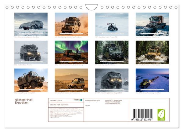 Produktbild: N&auml;chster Halt: Expedition (Wandkalender 2027 DIN A4 quer), CALVENDO Monatskalender