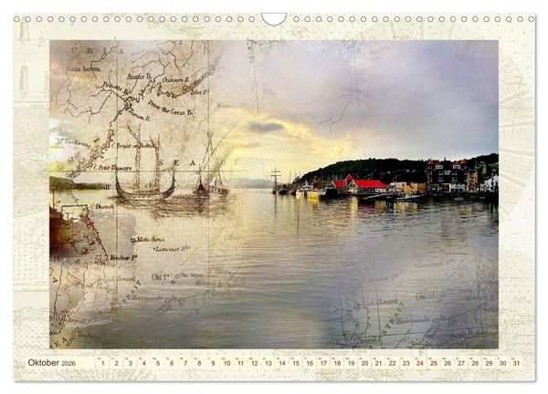 Produktbild: Seekarten der Tr&auml;ume (Wandkalender 2026 DIN A3 quer), CALVENDO Monatskalender