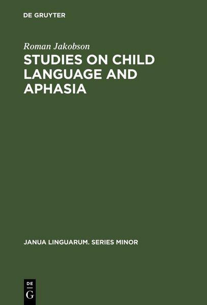 Produktbild: Studies on Child Language and Aphasia