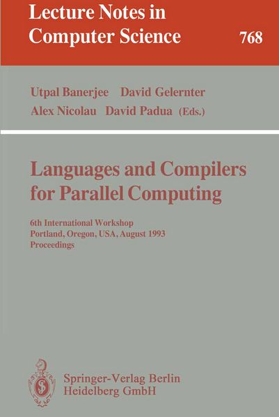 Produktbild: Languages and Compilers for Parallel Computing