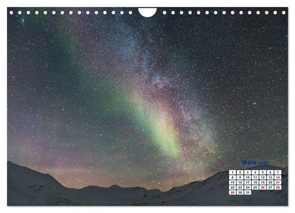 Produktbild: Faszinierende Lichterscheinungen am Himmel - Polarlichter (Wandkalender 2027 DIN A4 quer), CALVENDO Monatskalender