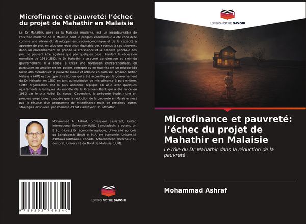 Produktbild: Microfinance et pauvret&eacute;: l'&eacute;chec du projet de Mahathir en Malaisie